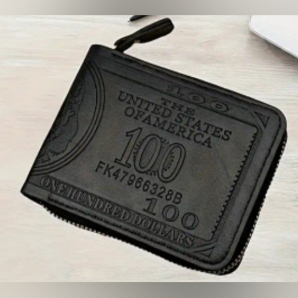 Black Embossed Wallet